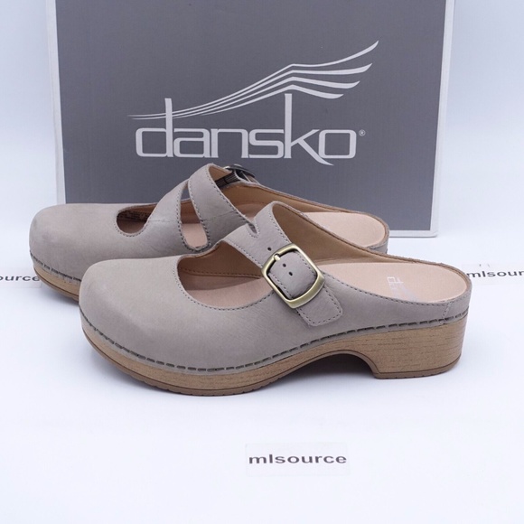 NEW Dansko Britney Clogs 9422-161600 Taupe Nubuck